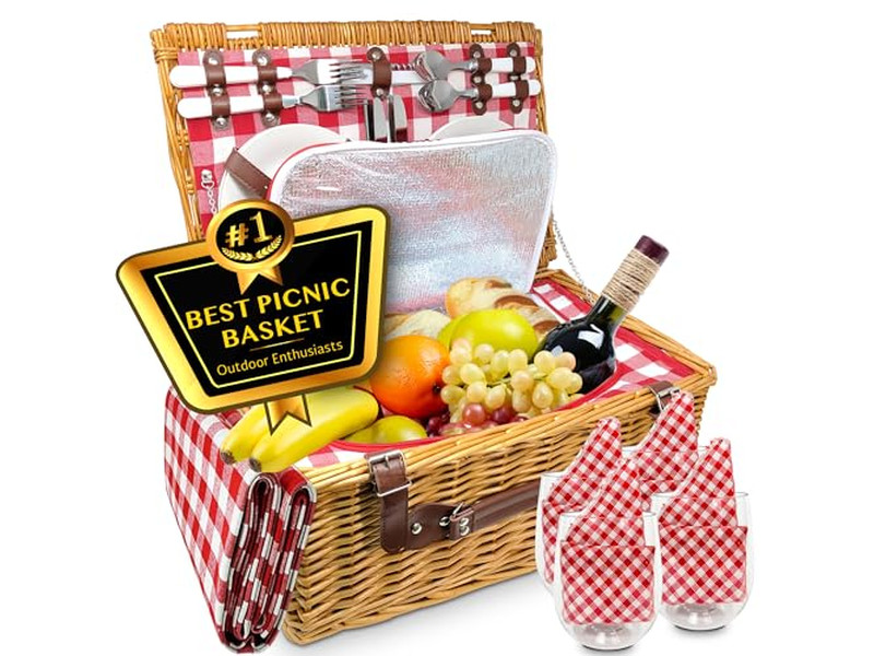Nachmittagstee Picknickkorb Kleine Körbe Großhandel Italienischer Geschenkkorb