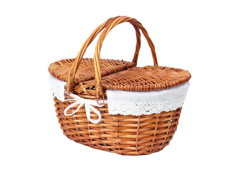 Korb Picknick 2 Sets Junior Display Mit Getränkehalter Kunststoff Rattan