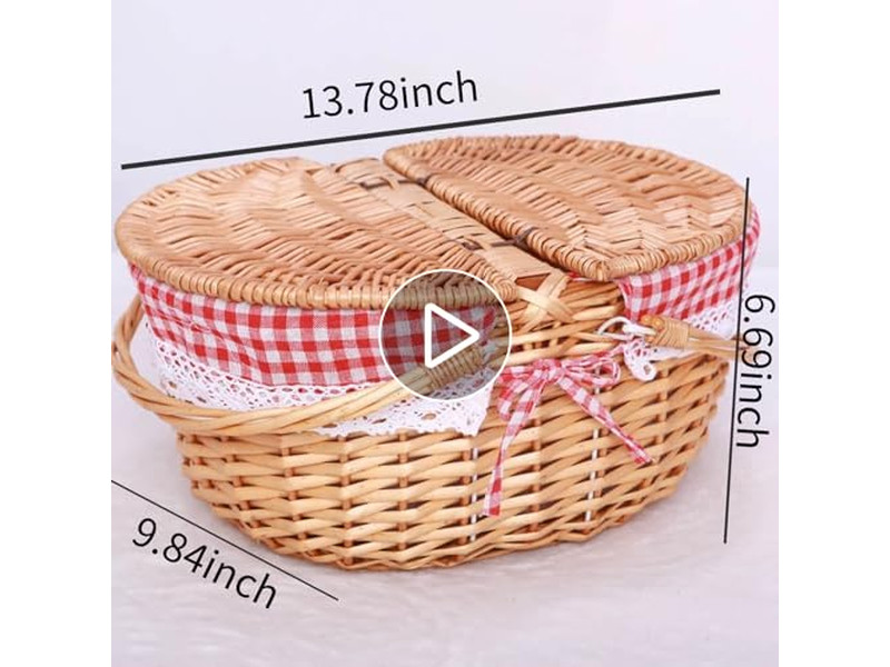 Isolierte Tasche Picknickkorb Picknick-Set für 2-4 Personen Kühler Individuell Klappbar