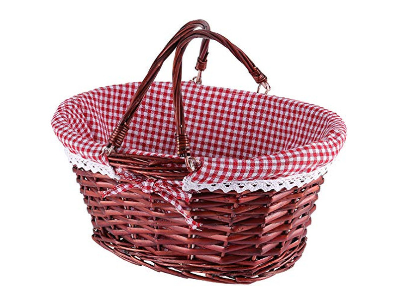 Mini-Picknickkörbe Partygeschenk Holzspielzeugkorb Fröhlich Beste Zusammenklappbar Einzeln