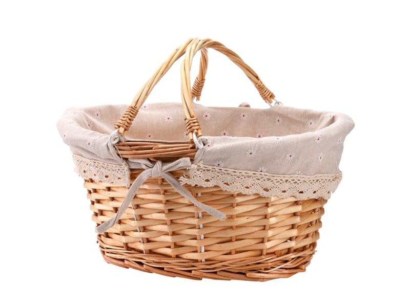 Picknickkorb und Tisch Mesh Strandtasche Klappbar Metall Bambus Vietnam