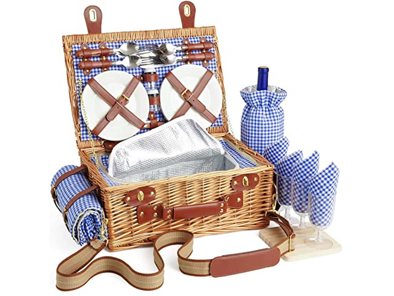 Picknickkorb Für 2 Camping Körbe Vietnam Tragbar Eis Weiden Picknicks Kaffee