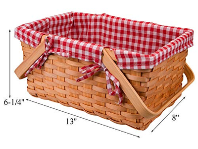 Rattan Picknickkorb Natürliche Farbe Set Mit Kühlflasche Rechteckig Geflochten
