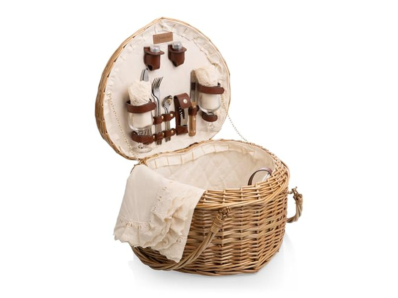 Rechteckiger Korb-Picknickkorb Rucksäcke Wasserhyazinthe Körbe für Geschenke