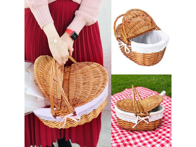 Korb Picknick 2 Sets Junior Display Mit Getränkehalter Kunststoff Rattan