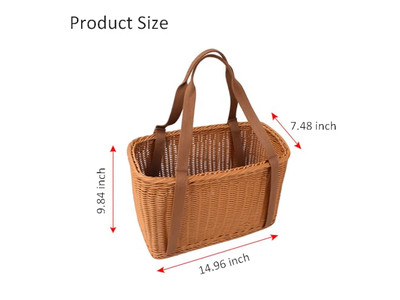 Bicnic-Korb mit Decke Kleine Picknick-Geschenke Handgefertigtes Holzspäne-Rucksack-Set