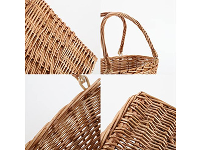 Camping Zubehör Rattan Picknickkorb Tisch Rund Kühler Mini Für Kinder
