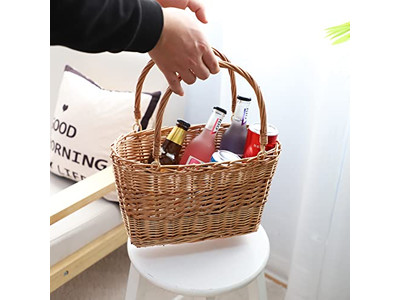 Camping Zubehör Rattan Picknickkorb Tisch Rund Kühler Mini Für Kinder