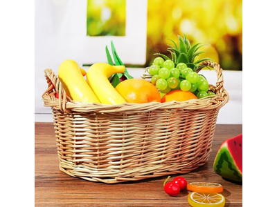 Bunter Picknickkorb gekühlt für 4 Personen Fass-Geschenkkorb Romantische Sets