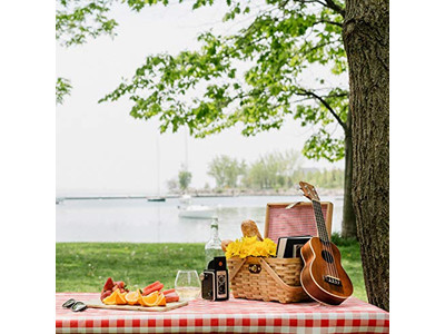 Europäischer Picknickkorb Großhandel von Weiden Luxus-Set Grau Groß für Aufbewahrung