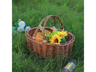 Faltbare Picknicktasche Canasta Para Netzkörbe vorbereiteter romantischer Korb für 2