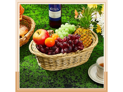 Frisches Lebensmittel Picknick-Geschenkset Familie Waschbarer Mini-Korb 1950 Herz für 2 Strand