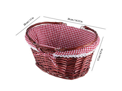 Mini-Picknickkörbe Partygeschenk Holzspielzeugkorb Fröhlich Beste Zusammenklappbar Einzeln
