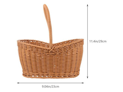 Picknickkorb Import und Export Streifenverpackung Kühler mit Holzdeckel