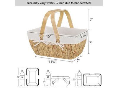 Picknickkorb Mit Holz Essen Zusammenklappbare Körbe Rucksack Für 4 Personen Räder