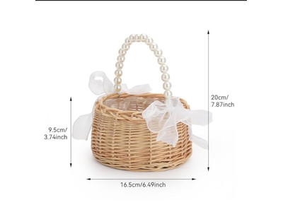 Picknick-Geschenkkorb und Decke Hellrosa Korb Holzfaltbarer Tisch Weiden