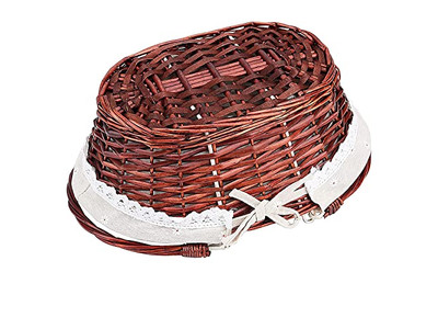 Tragbarer Outdoor-Picknickkorb Rattan Kofferkorb 6 Weiden-Set