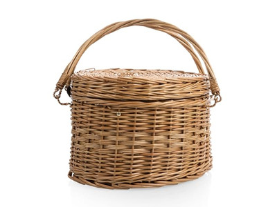 Rechteckiger Korb-Picknickkorb Rucksäcke Wasserhyazinthe Körbe für Geschenke