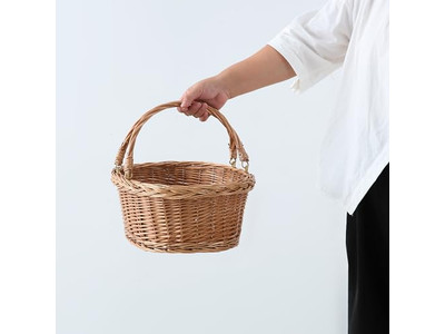 Aufbewahrungskorb Picknick Rattan Blau Weiden Isoliert Outdoor Kühler Weiden Weiden