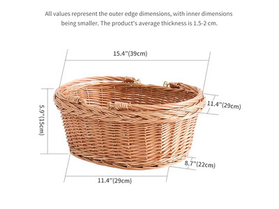 Aufbewahrungskorb Picknick Rattan Blau Weiden Isoliert Outdoor Kühler Weiden Weiden