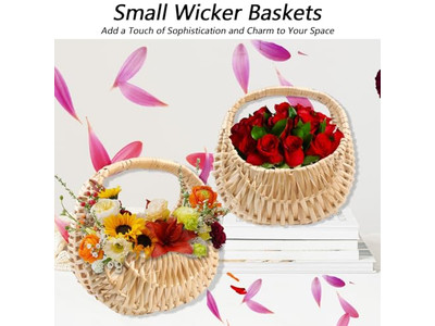 Stroh-Geschenkkorb Picknick Lieferanten Grün Handgewebt Baby Familienbedarf