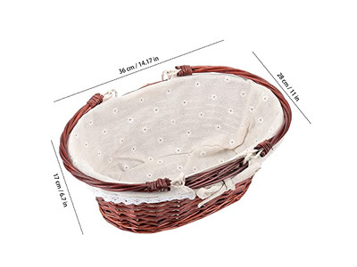 Korb-Picknickkorb-Set für 4 mit zwei seitlichen Weintischen, kompakt, Camping-Geschenk